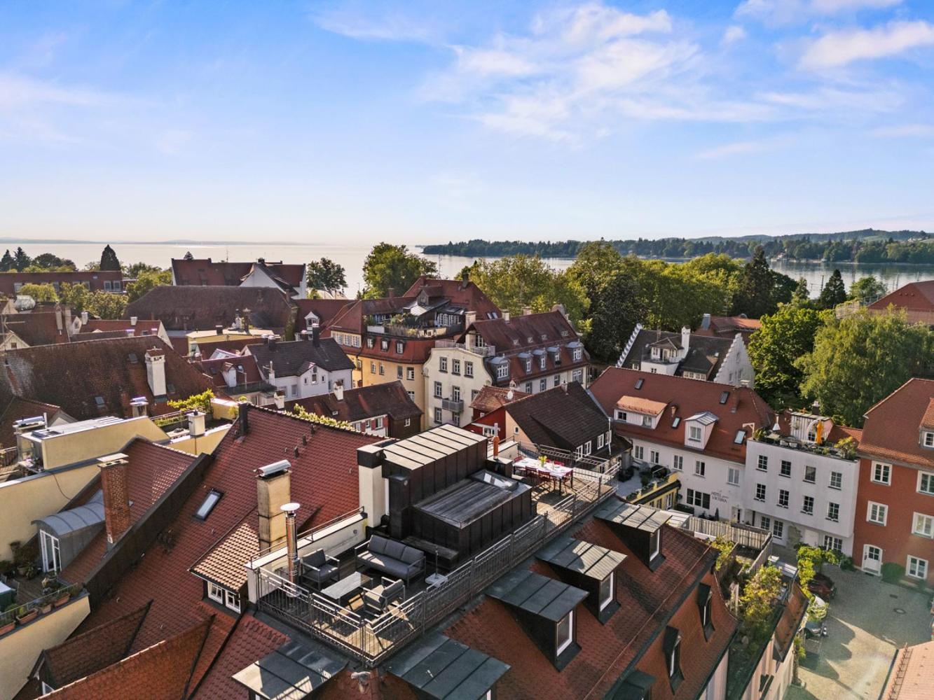 Ferienwohnung Insel-Loft - Maisonette Auf Der Insel, Exklusiv Mit Dachterrasse Lindau  Dış mekan fotoğraf