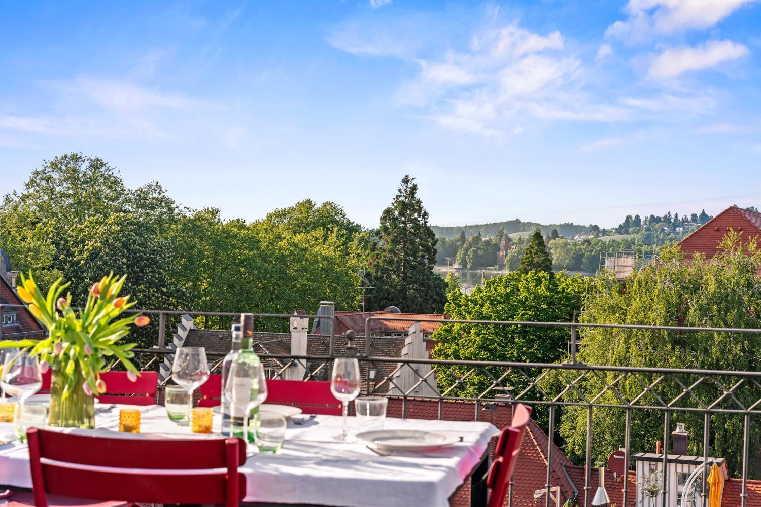 Ferienwohnung Insel-Loft - Maisonette Auf Der Insel, Exklusiv Mit Dachterrasse Lindau  Dış mekan fotoğraf